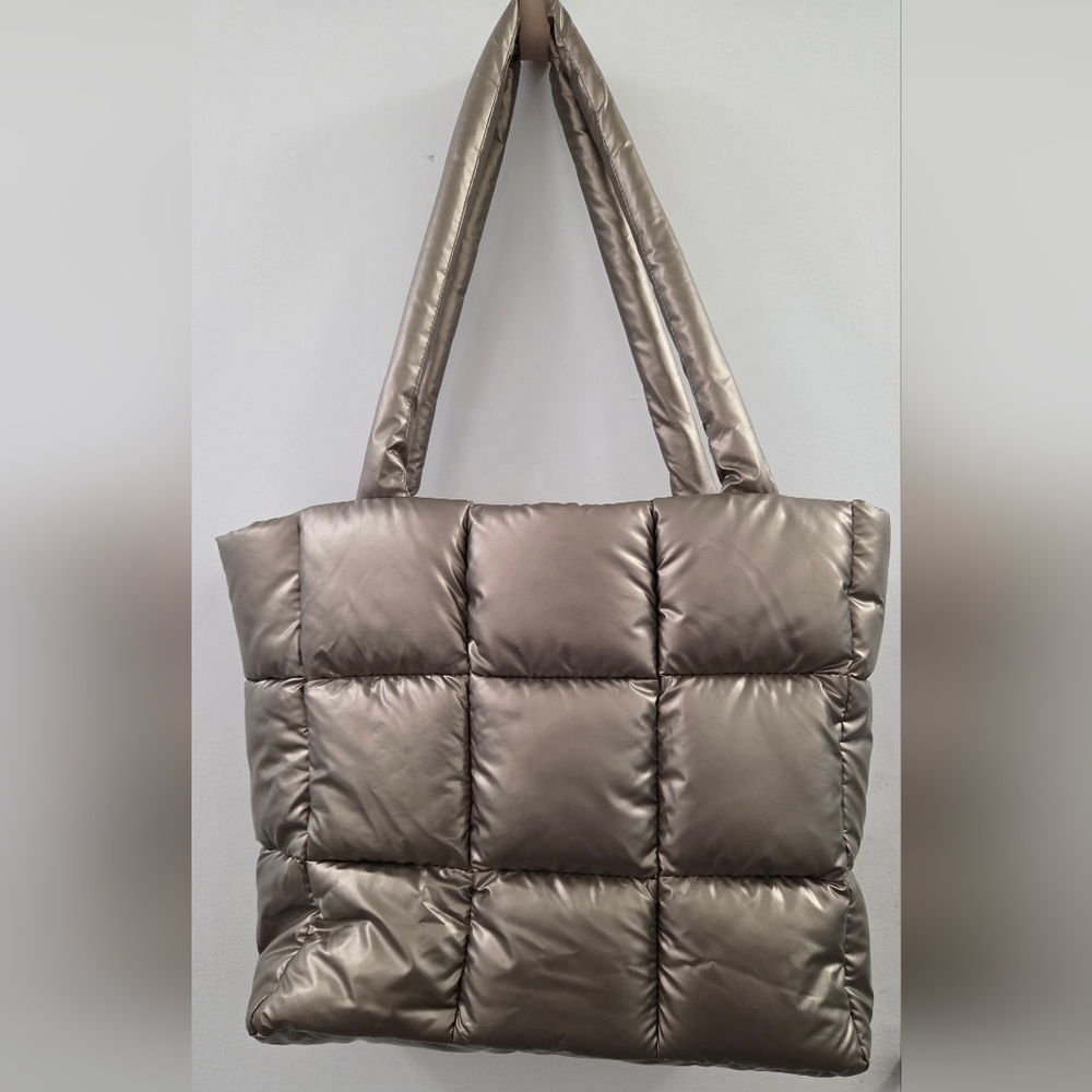 Unbranded Metallic Puffer Tote Bag